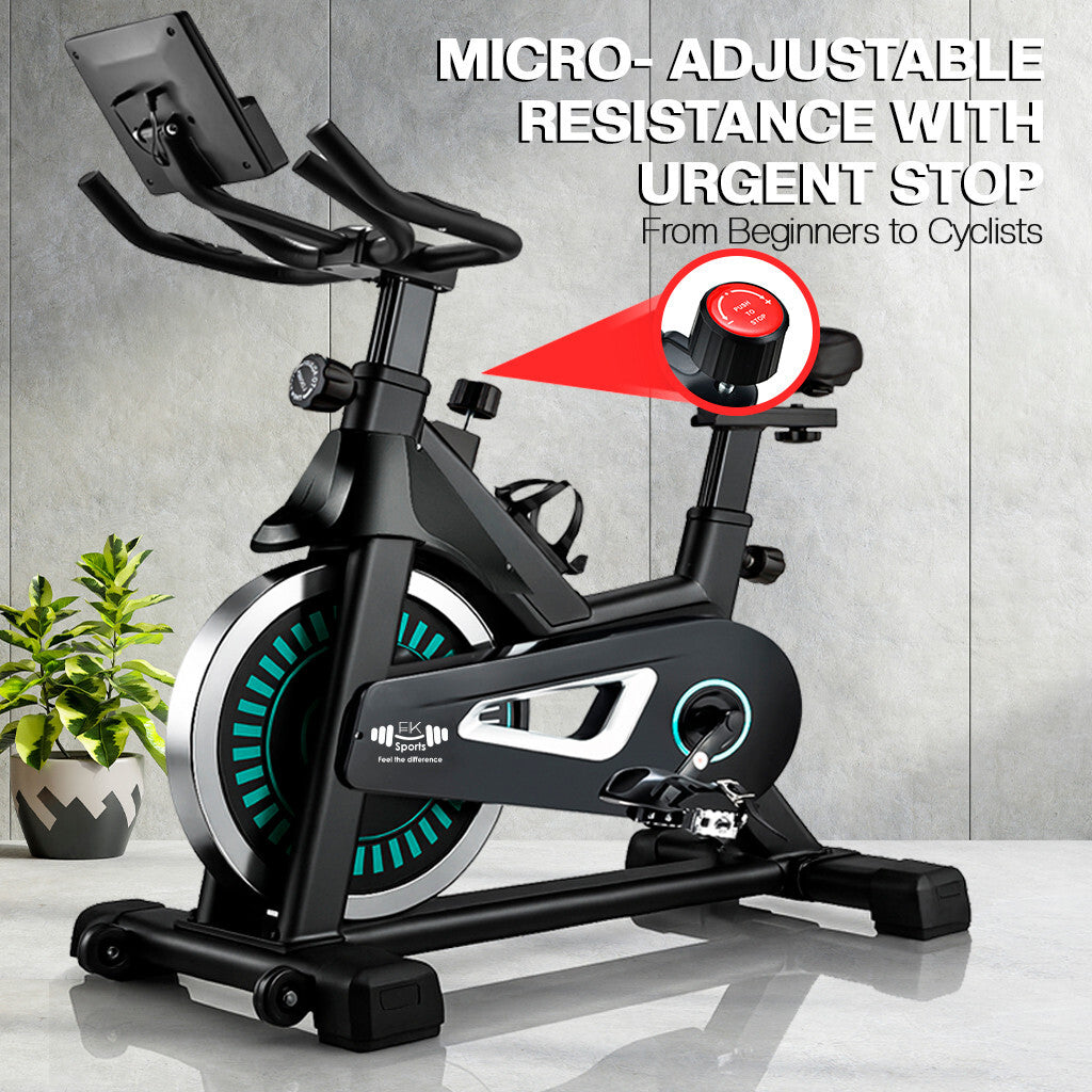 Indoor Fitness Spinning Bike with 10KG Flywheel for Cardio Training