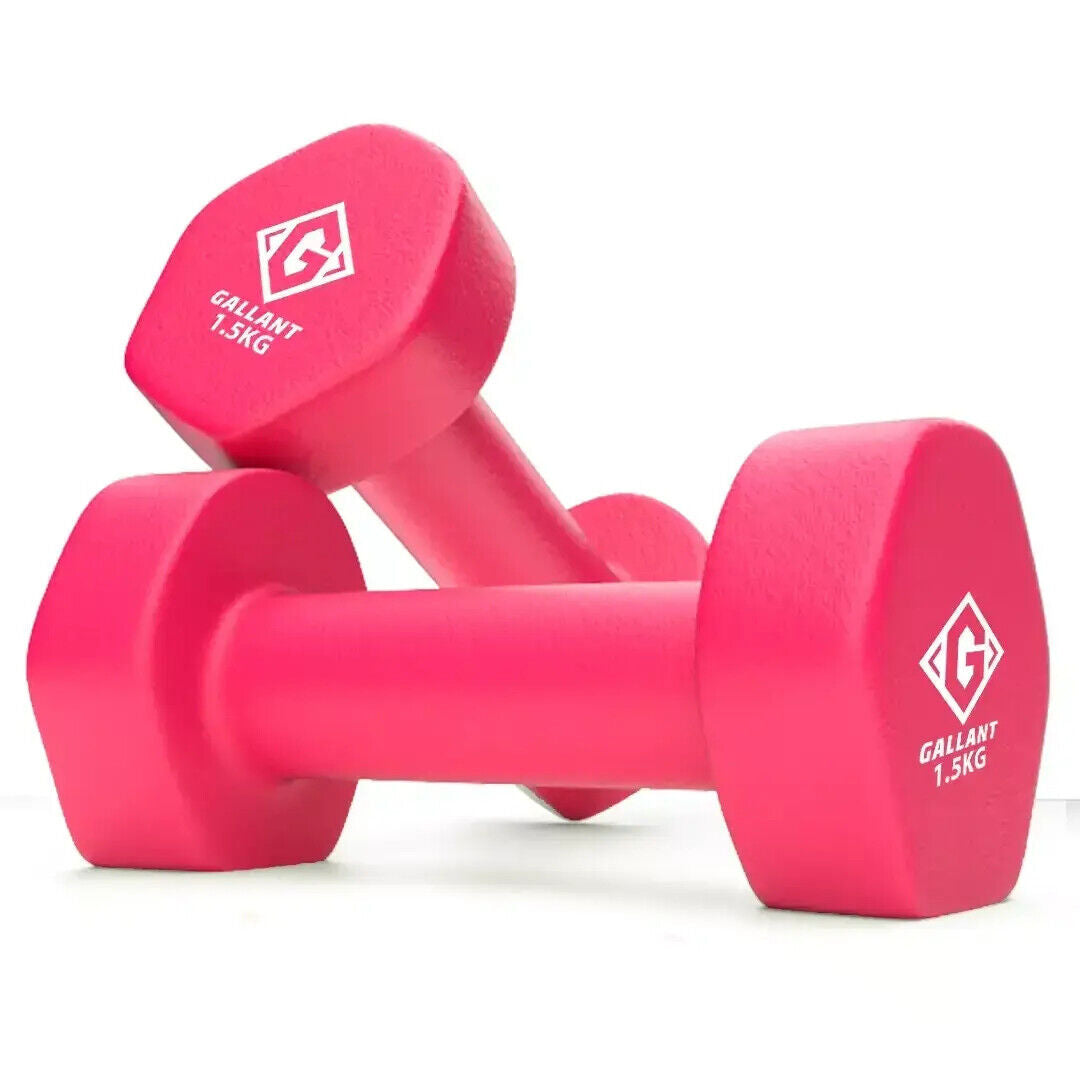 Neoprene Dumbbell Weight Set for Home Gym and Aerobic Fitness