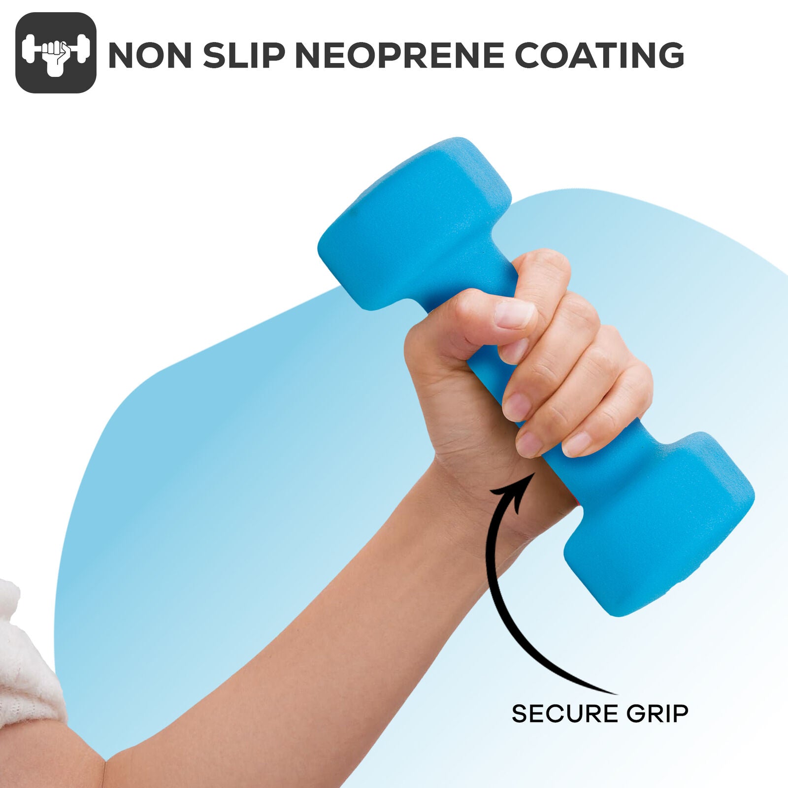 Neoprene Dumbbell Weight Set for Home Gym and Aerobic Fitness
