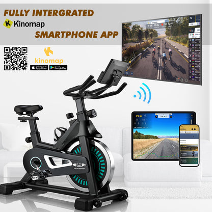 Indoor Fitness Spinning Bike with 10KG Flywheel for Cardio Training