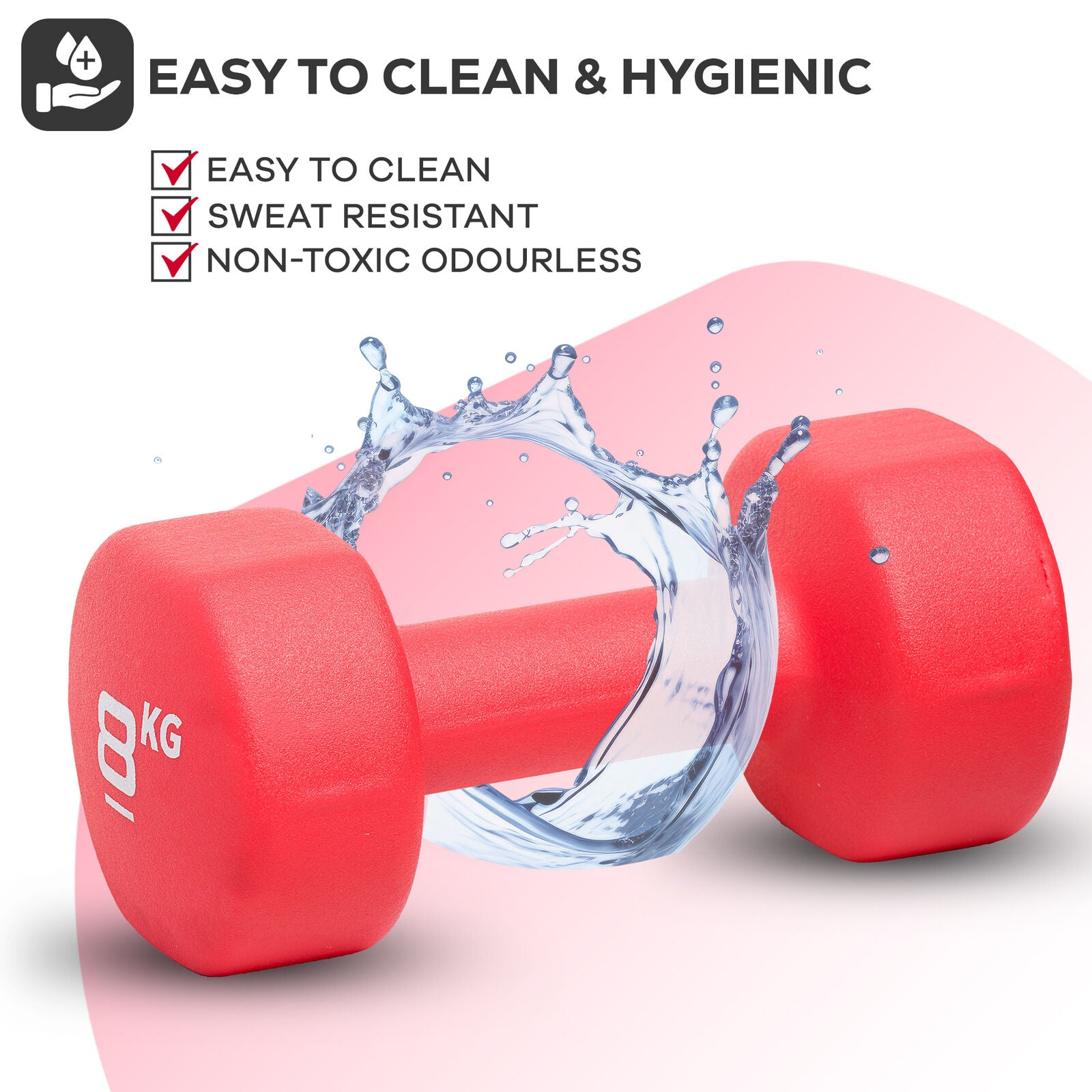 Neoprene Dumbbell Weight Set for Home Gym and Aerobic Fitness