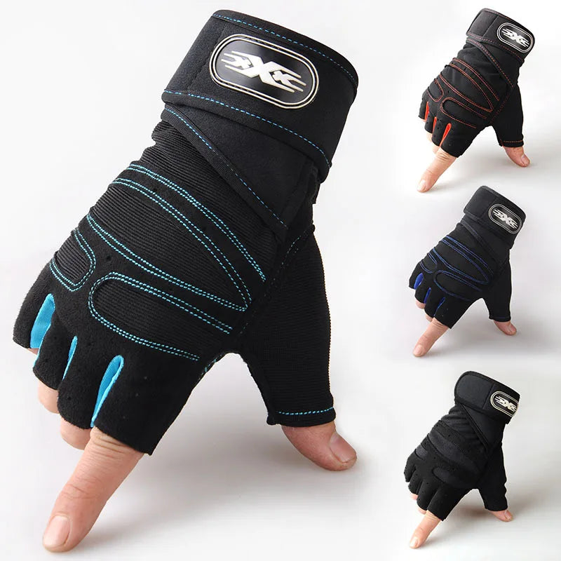 Professional Fitness Gloves for Men and Women - Weight Lifting, Bodybuilding, and Sports Training with Shockproof Wrist Support