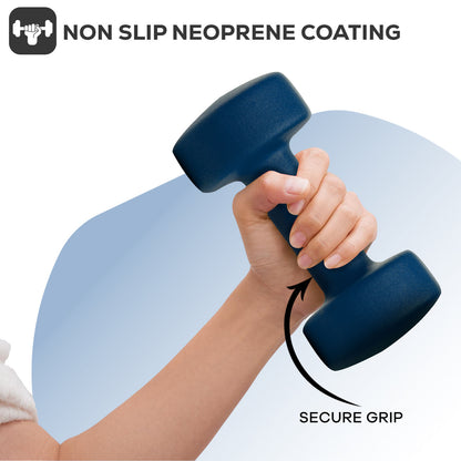 Neoprene Dumbbell Weight Set for Home Gym and Aerobic Fitness