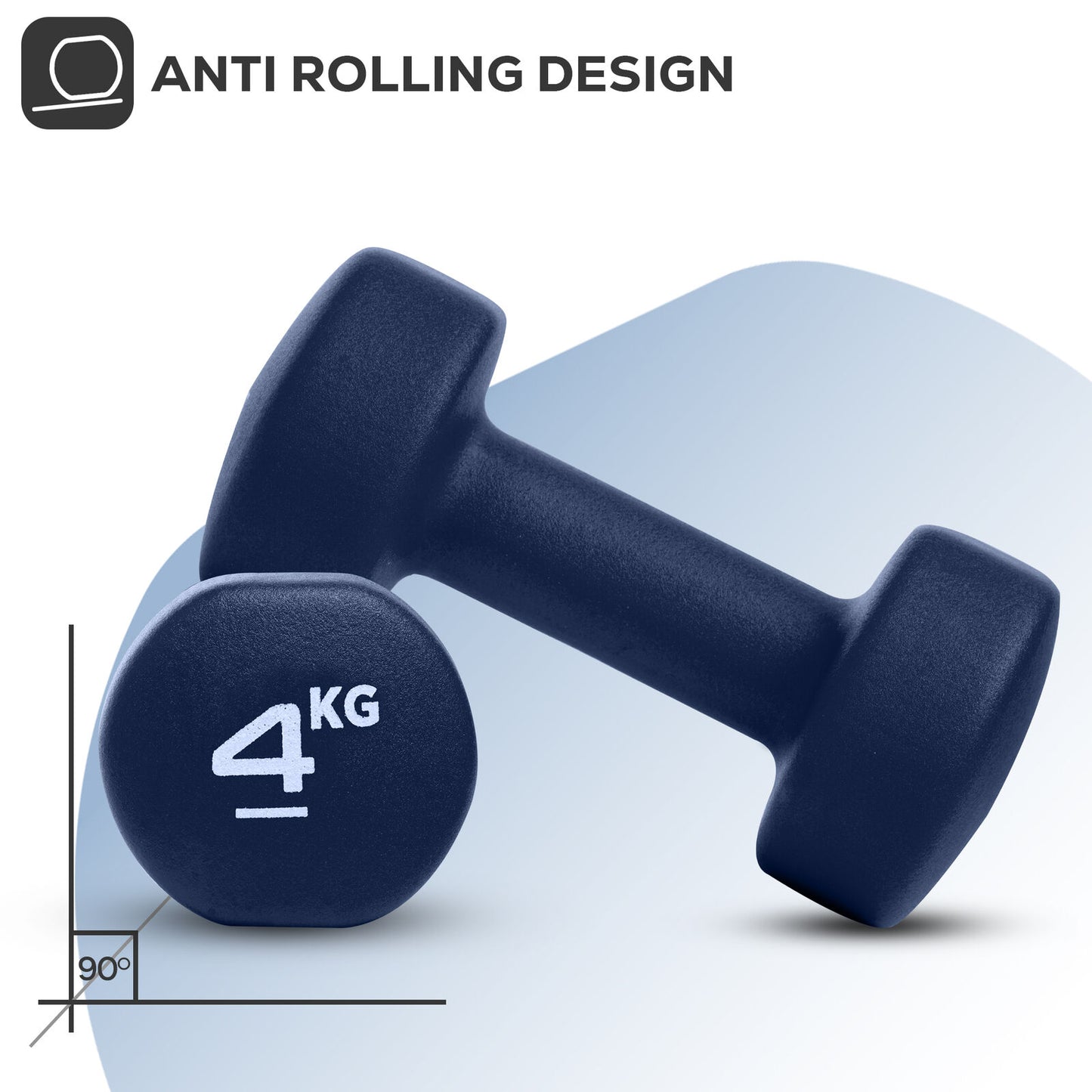 Neoprene Dumbbell Weight Set for Home Gym and Aerobic Fitness