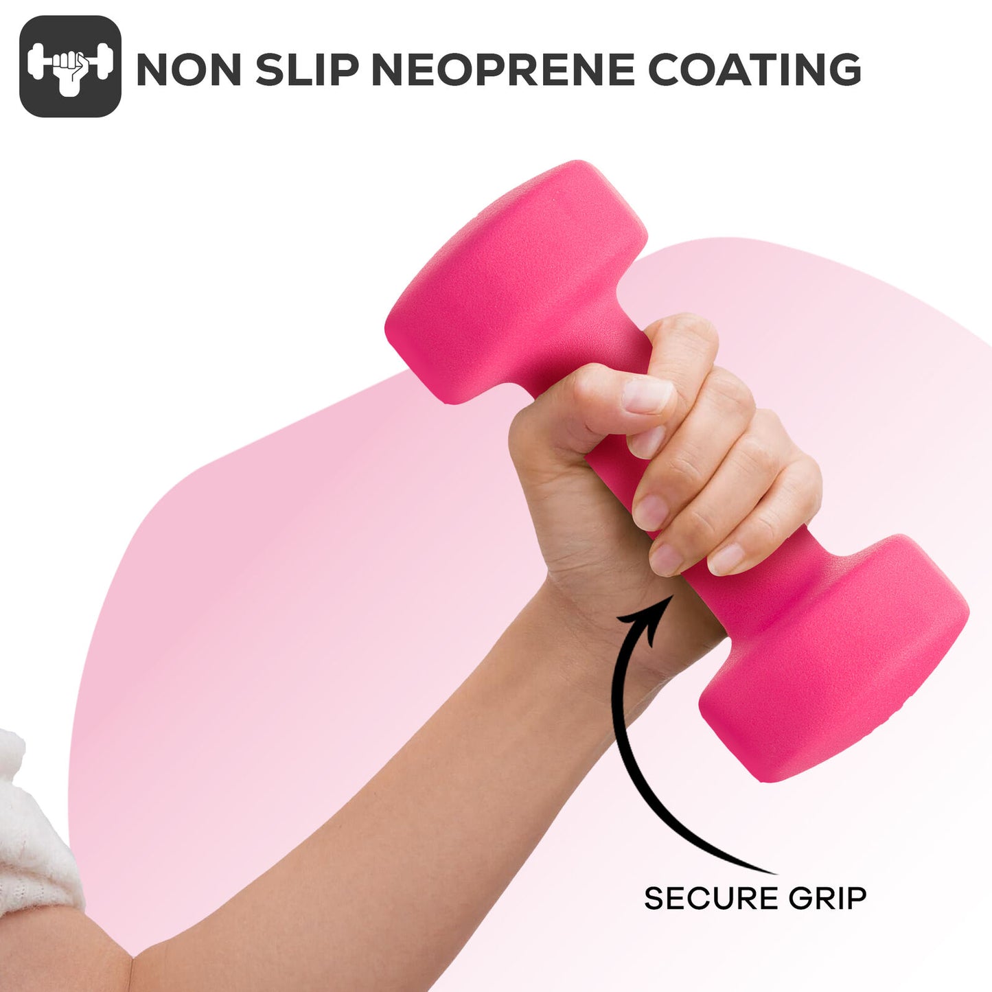 Neoprene Dumbbell Weight Set for Home Gym and Aerobic Fitness