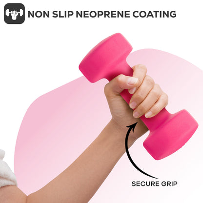 Neoprene Dumbbell Weight Set for Home Gym and Aerobic Fitness