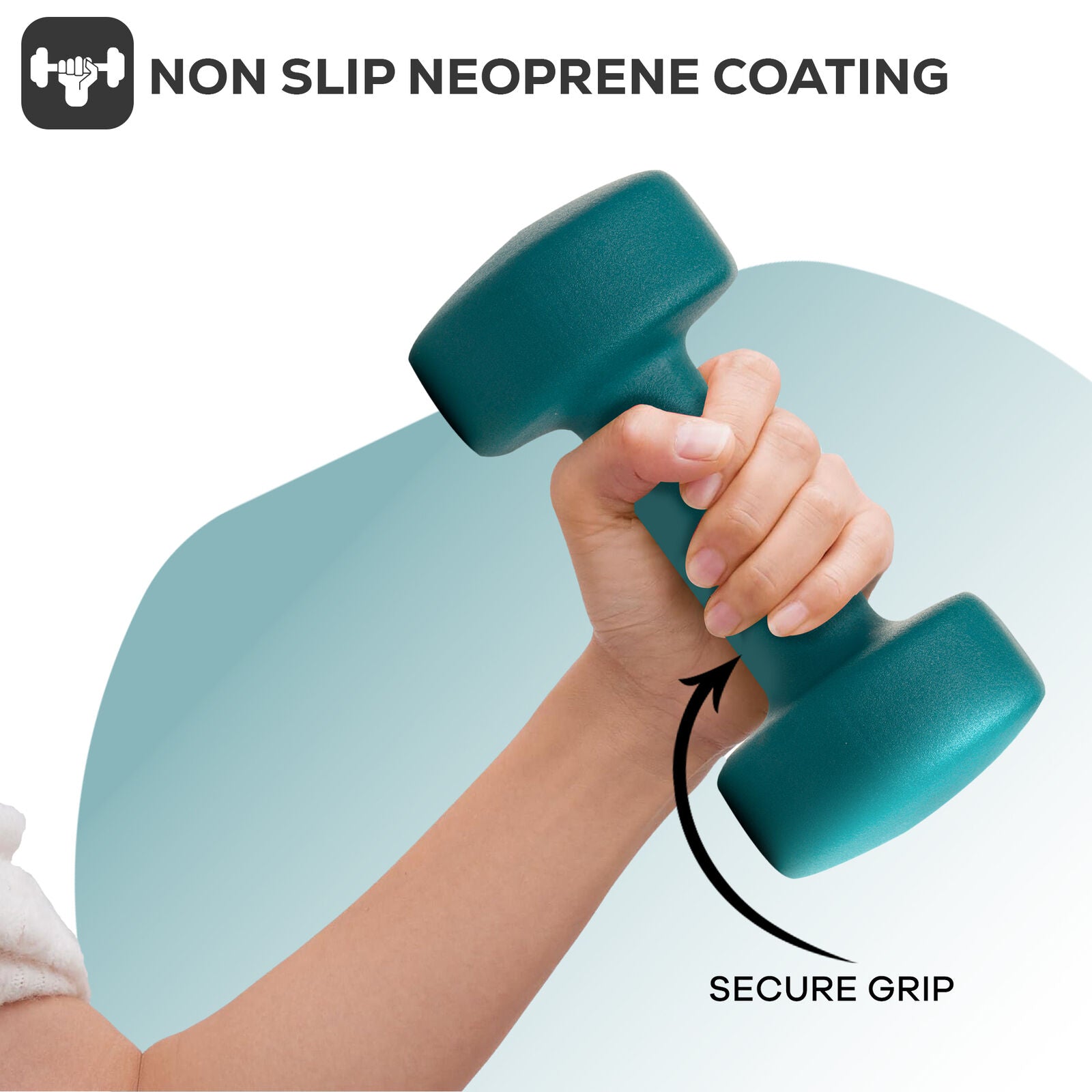 Neoprene Dumbbell Weight Set for Home Gym and Aerobic Fitness