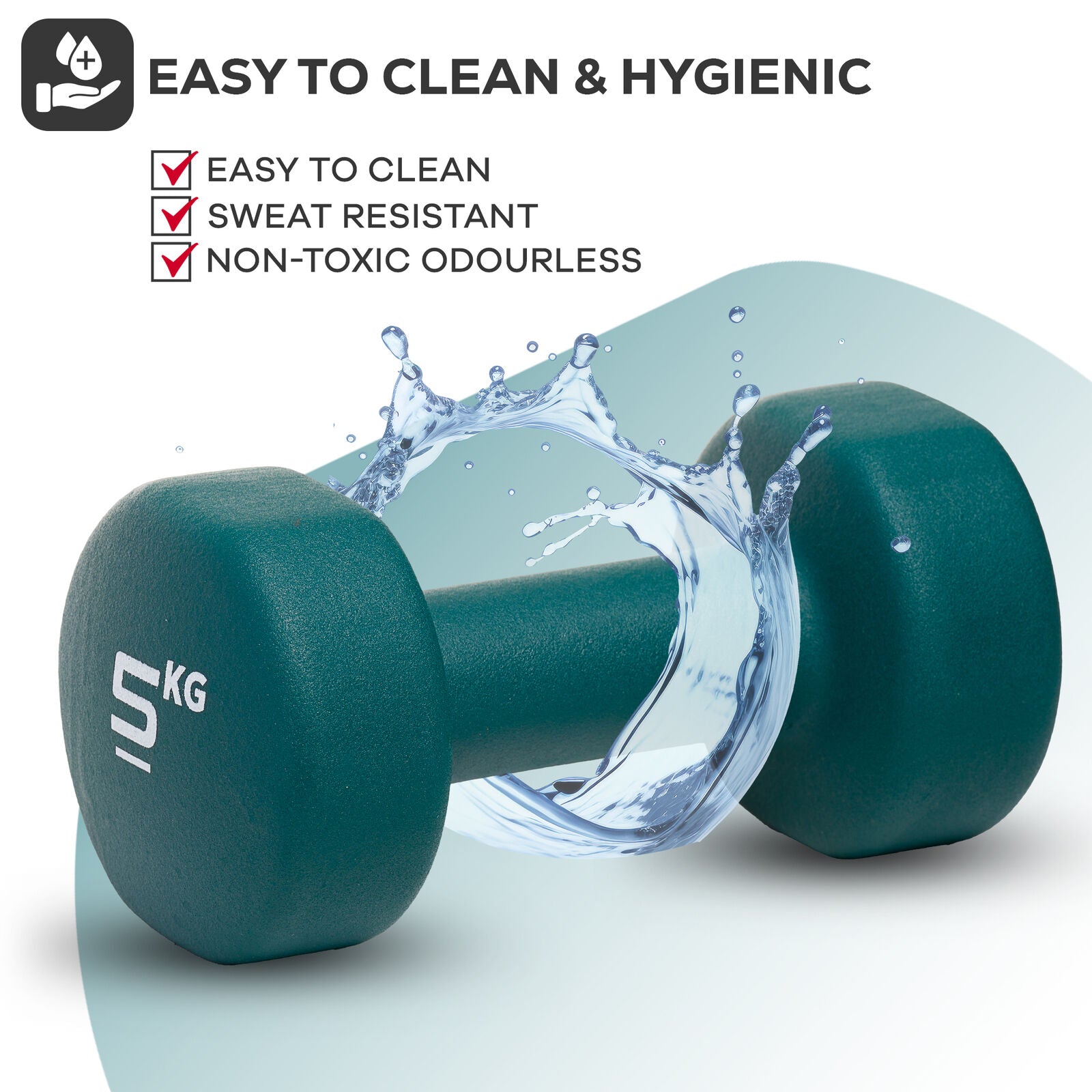 Neoprene Dumbbell Weight Set for Home Gym and Aerobic Fitness