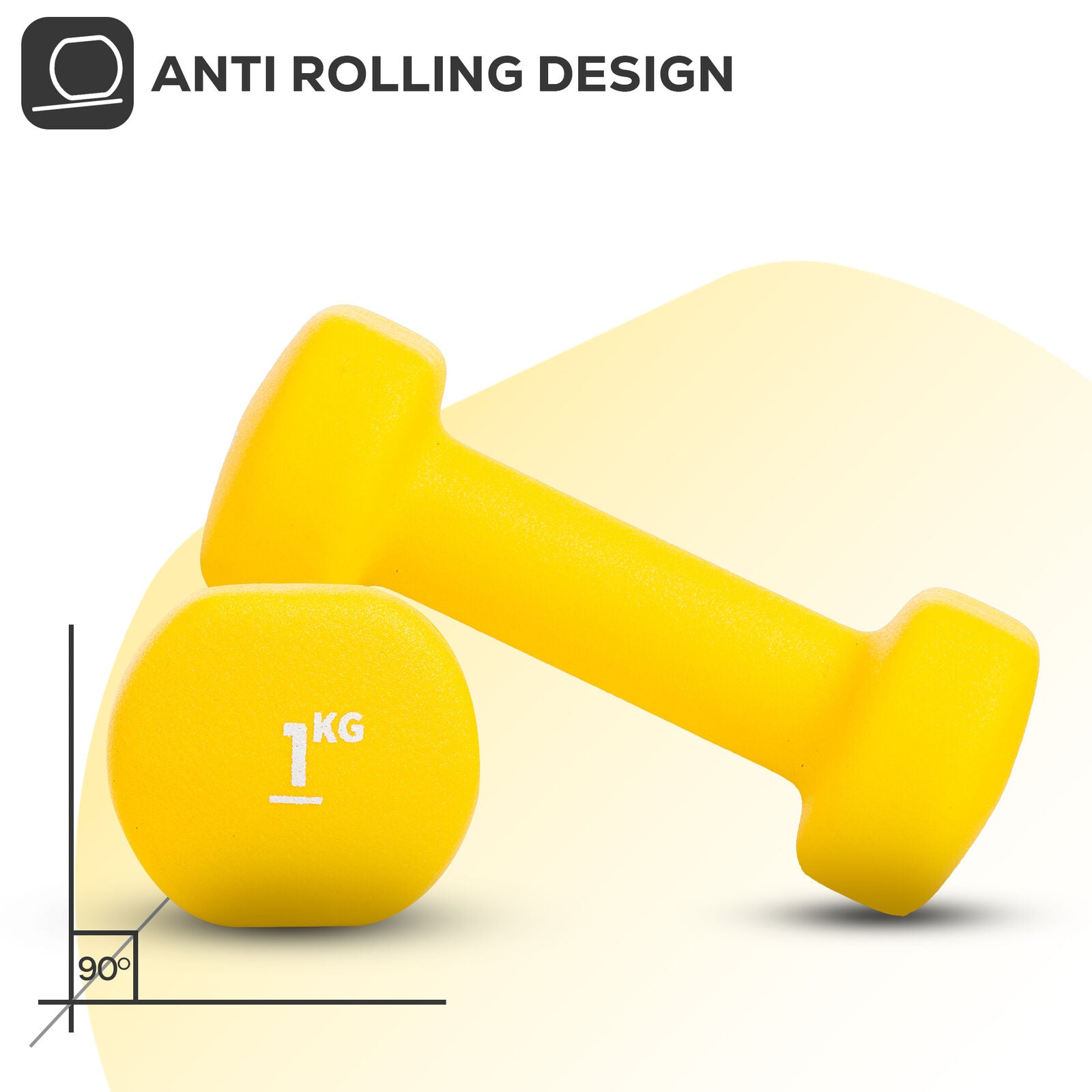 Neoprene Dumbbell Weight Set for Home Gym and Aerobic Fitness