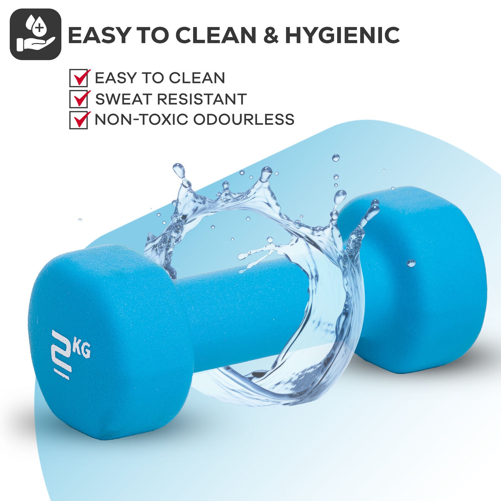 Neoprene Dumbbell Weight Set for Home Gym and Aerobic Fitness