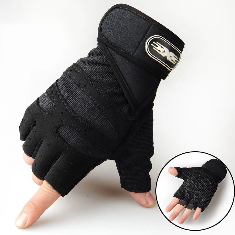 Professional Fitness Gloves for Men and Women - Weight Lifting, Bodybuilding, and Sports Training with Shockproof Wrist Support