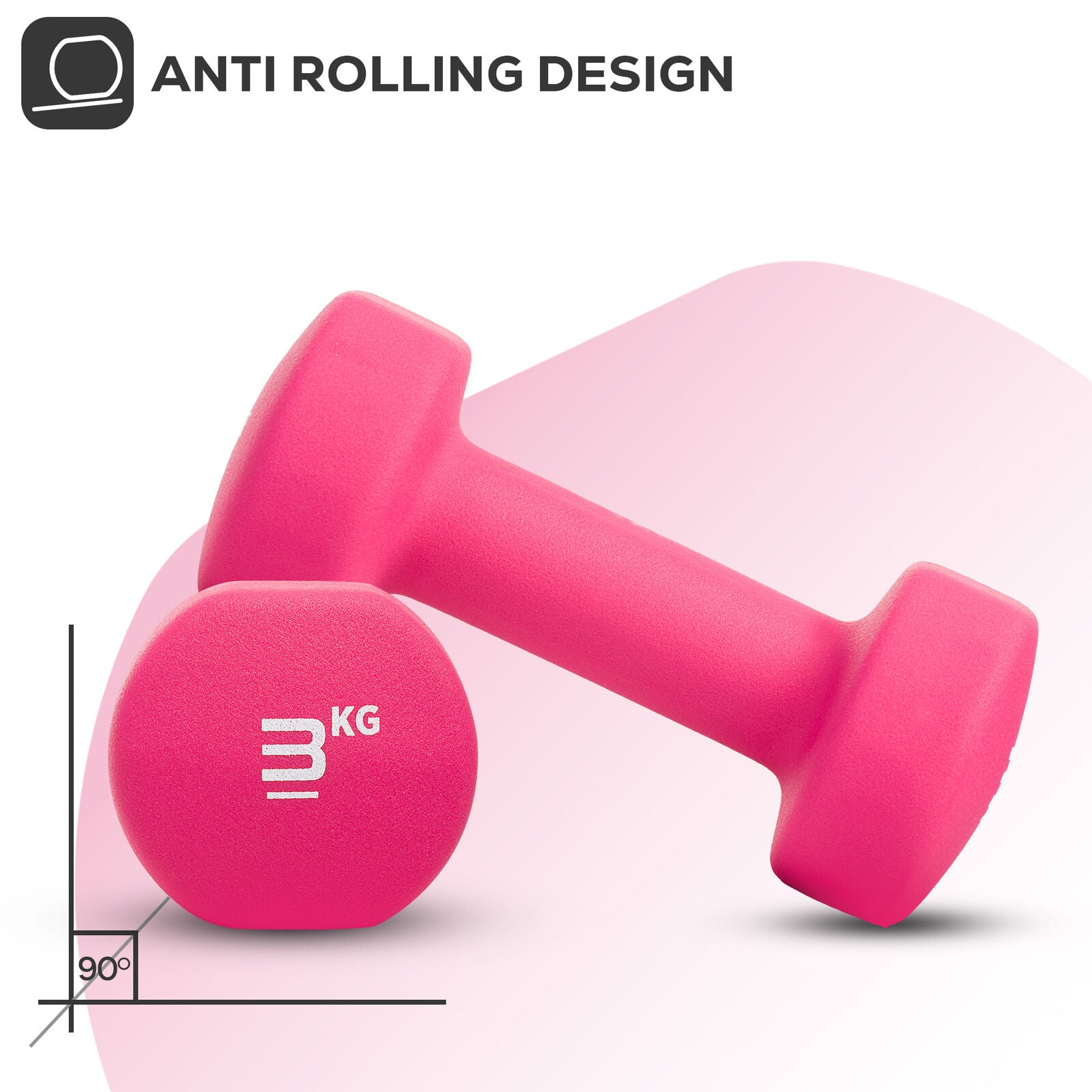 Neoprene Dumbbell Weight Set for Home Gym and Aerobic Fitness