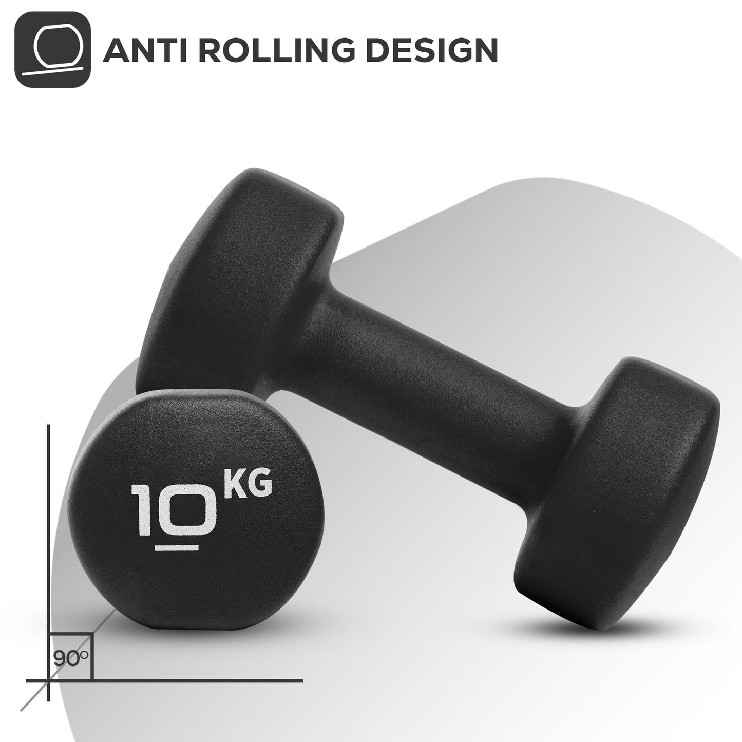 Neoprene Dumbbell Weight Set for Home Gym and Aerobic Fitness
