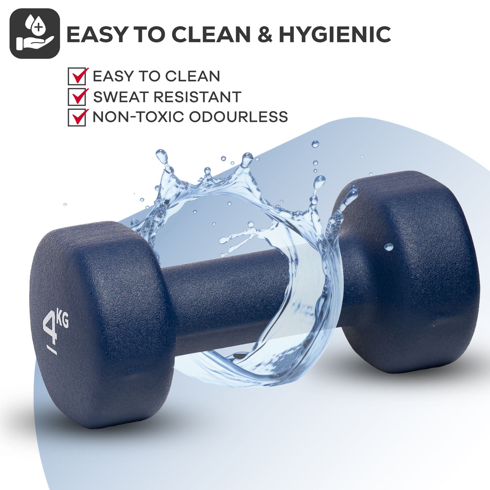 Neoprene Dumbbell Weight Set for Home Gym and Aerobic Fitness