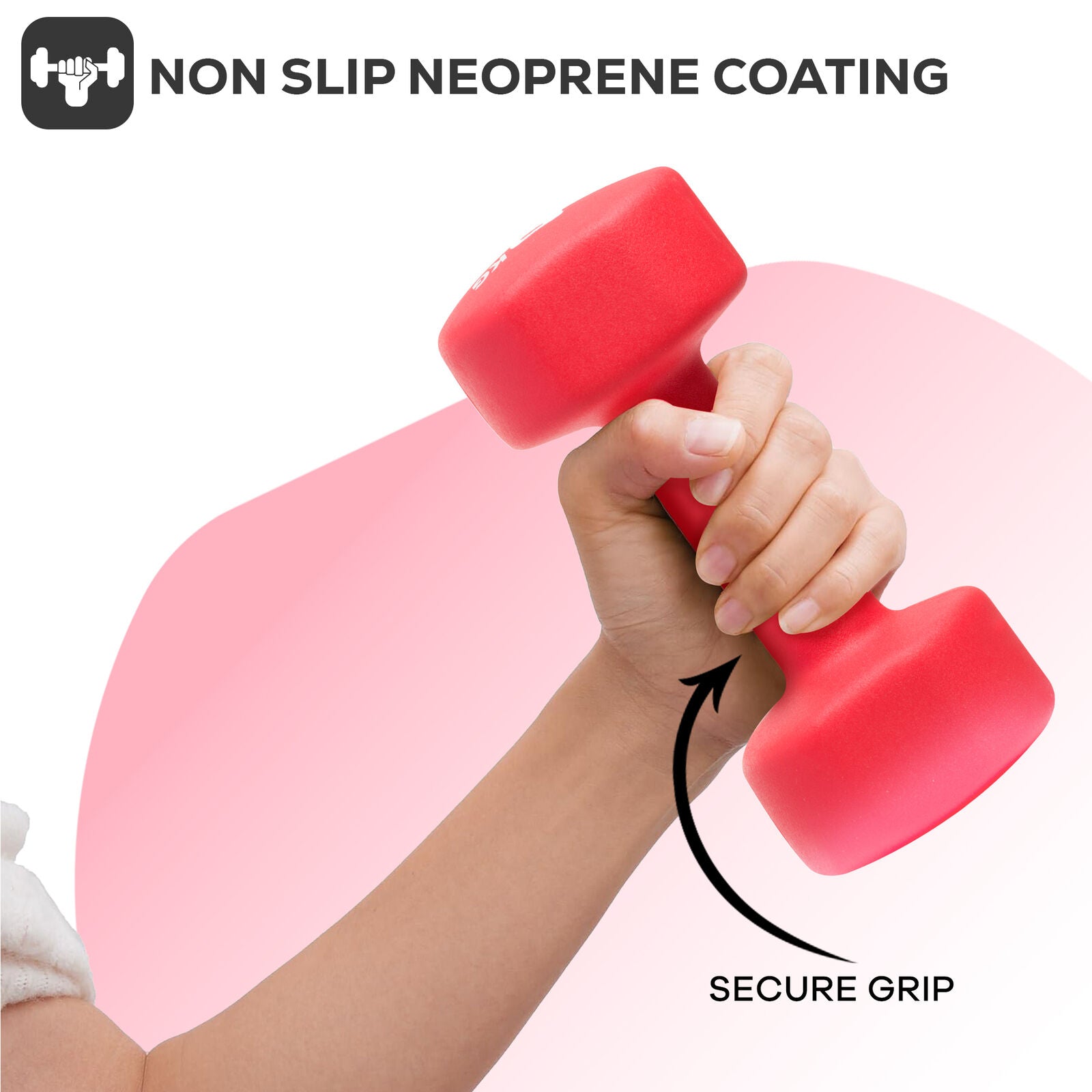 Neoprene Dumbbell Weight Set for Home Gym and Aerobic Fitness