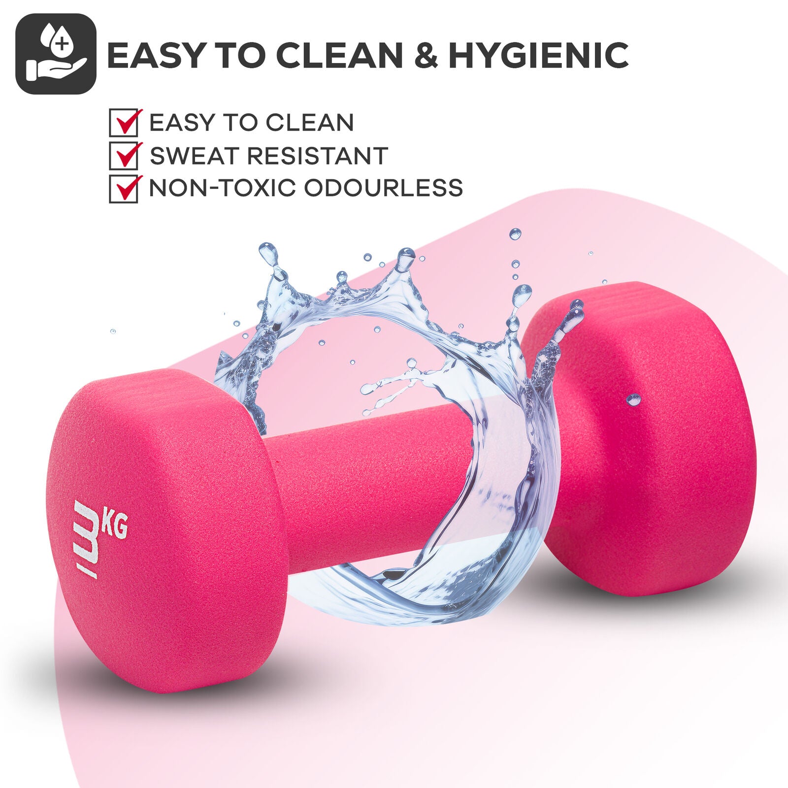 Neoprene Dumbbell Weight Set for Home Gym and Aerobic Fitness