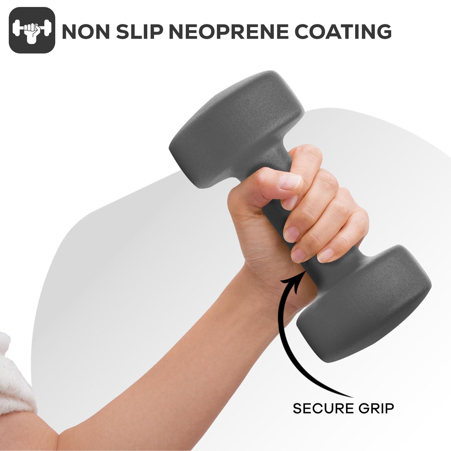 Neoprene Dumbbell Weight Set for Home Gym and Aerobic Fitness