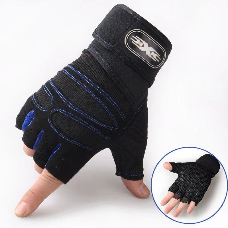 Professional Fitness Gloves for Men and Women - Weight Lifting, Bodybuilding, and Sports Training with Shockproof Wrist Support