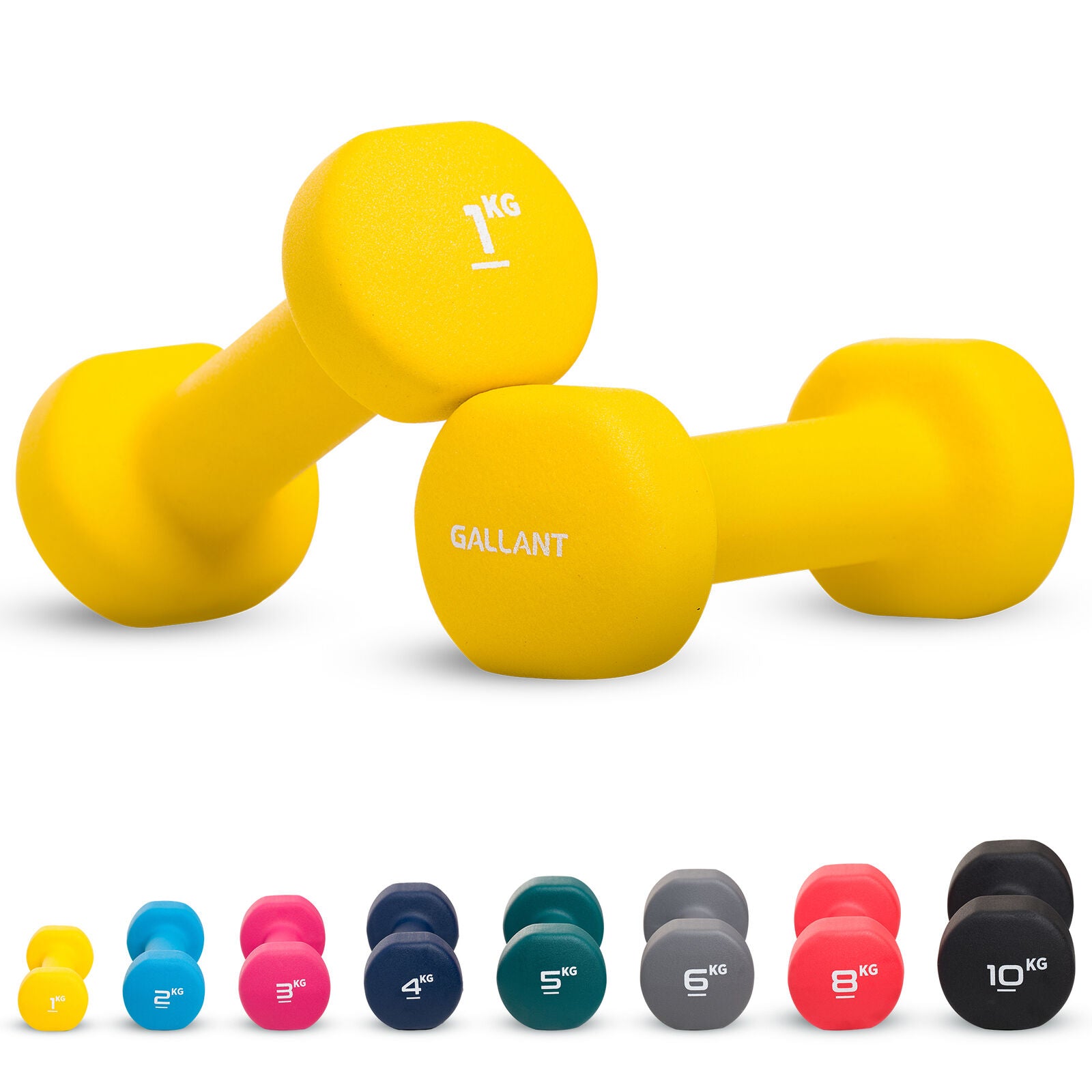 Neoprene Dumbbell Weight Set for Home Gym and Aerobic Fitness